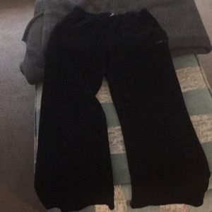 Black fleece climate controlled pants